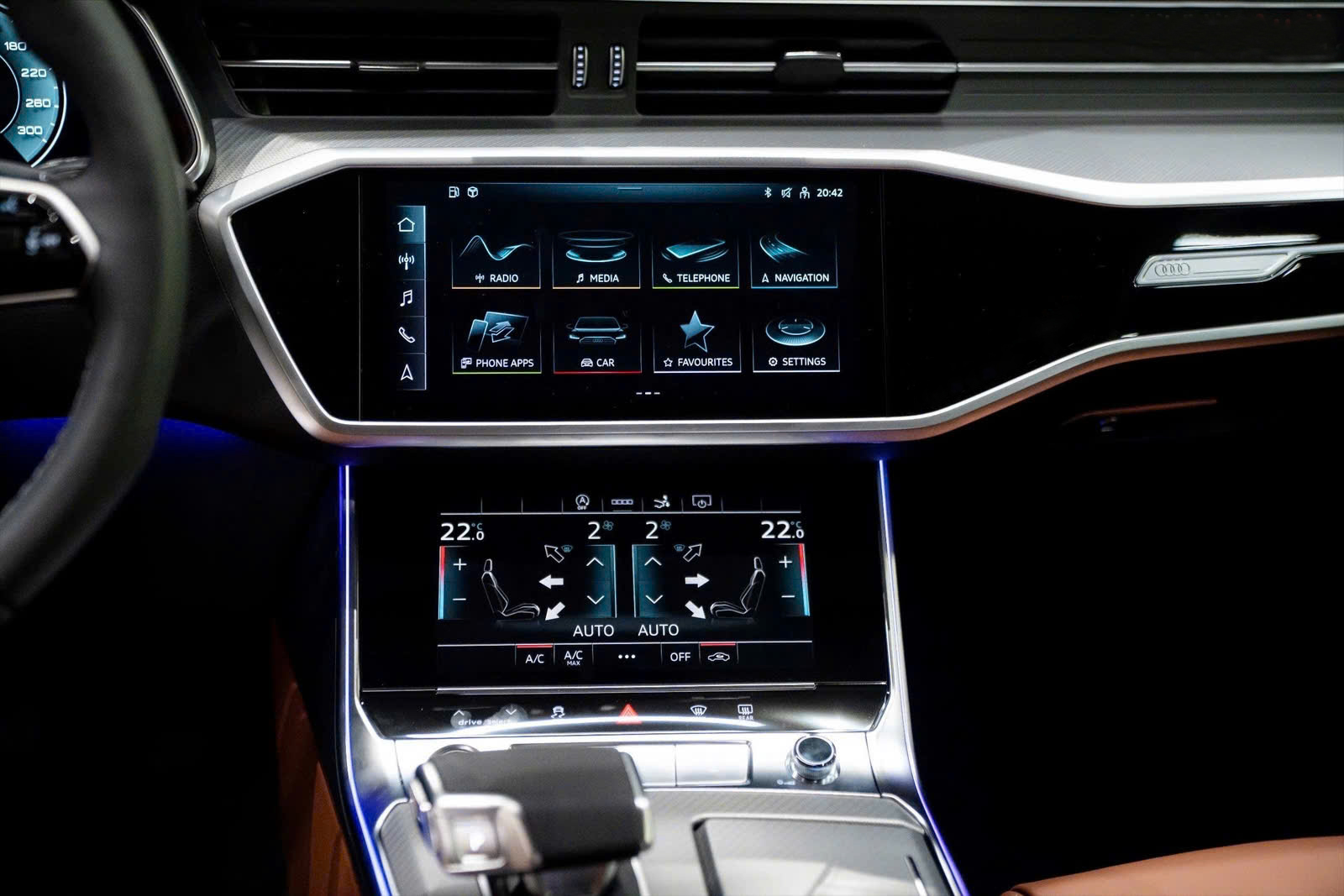  buồng l&aacute;i ảo Audi Virtual Cockpit l&agrave; hệ thống MMI hiện đại với 2 m&agrave;n h&igrave;nh cảm ứng